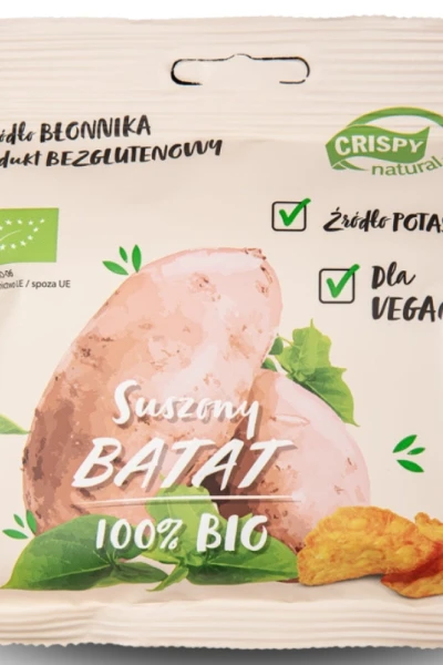 BIO Batat (słodki ziemniak) suszone chipsy