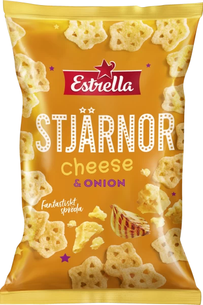 Estrella Stjarnor Chips Cheese & Onion