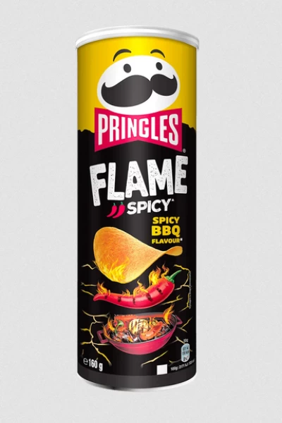 Pringles Flame Spicy BBQ