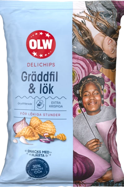 OLW Delichips Gräddfil & Lök