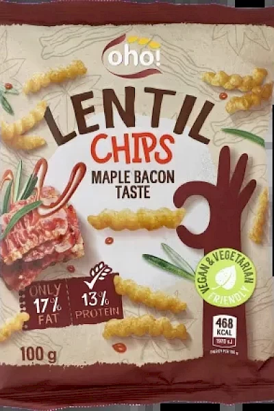 Oho! Lentil Chips Maple Bacon